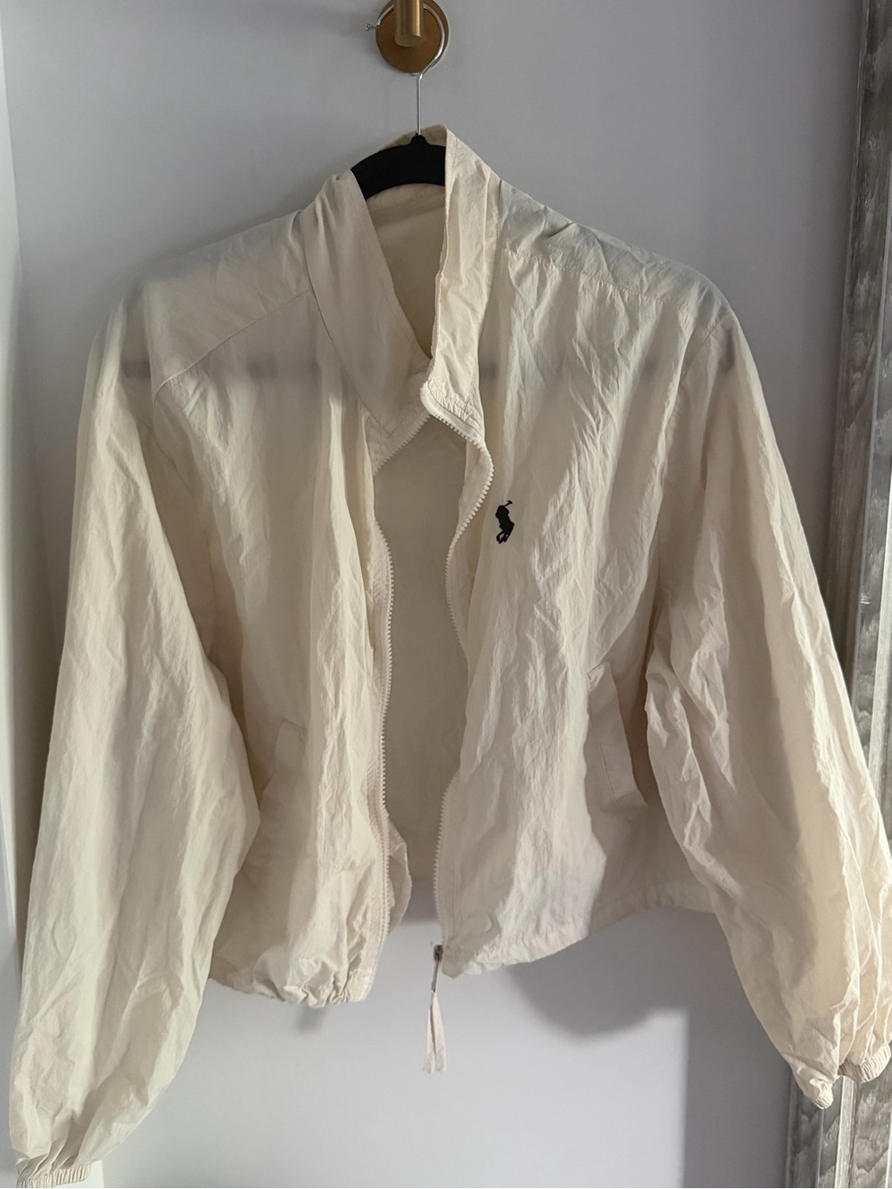 Ralph Lauren POLO Classic Lightweight Cream Jacket with Logo